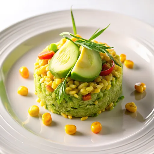 Nasi Goreng Gandum dengan Alpukat dan Jagung